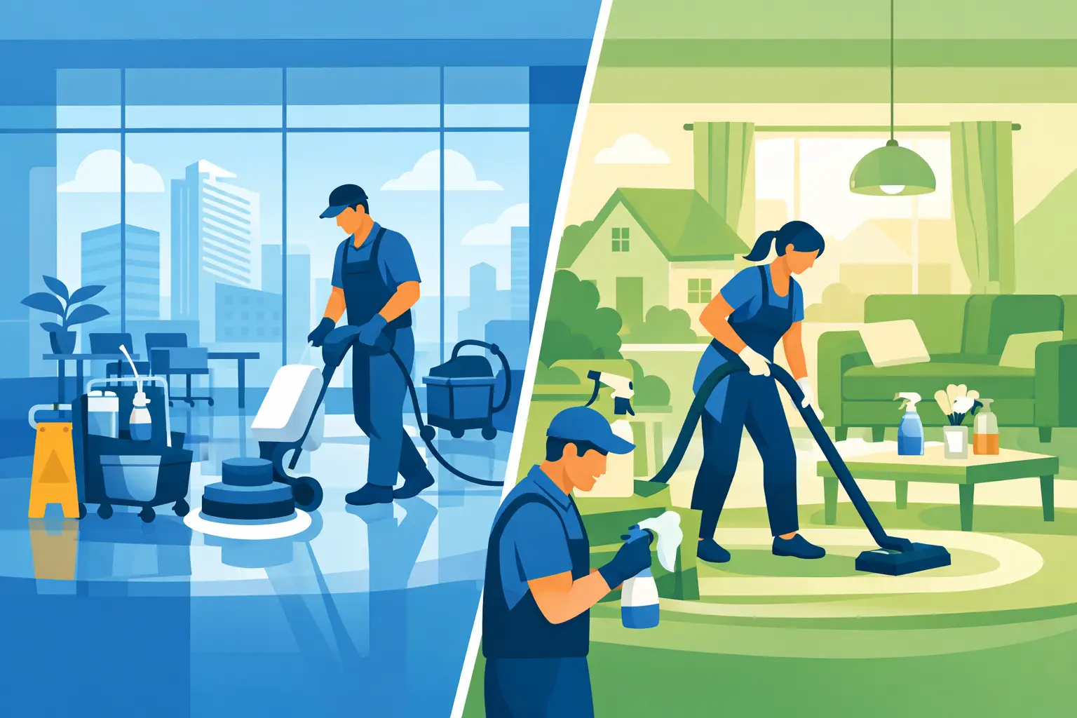 Commercial vs Residential Cleaning: Key Differences